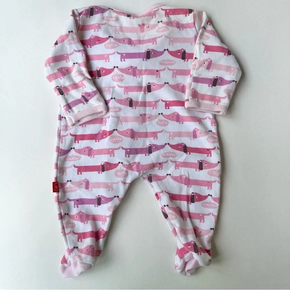 Magmetic Me Dachshund Dog Print One Piece and 2 Hats - Picture 5 of 6